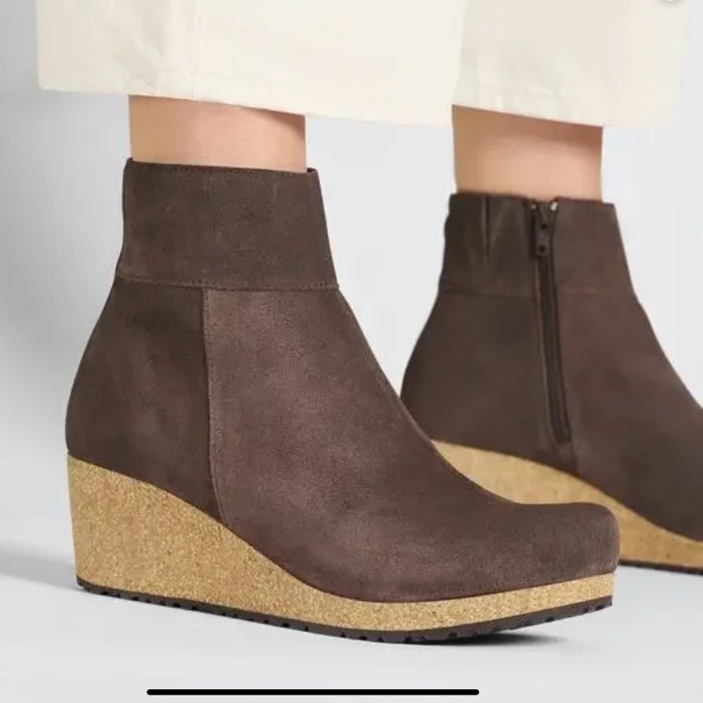 Women’s Birkenstock Papillio Ebba suede wedge boots